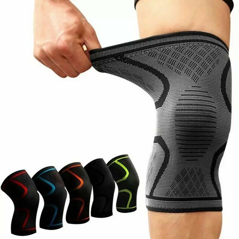 Knee Sleeve Compression Brace Support Joint Pain Arthritis Relief 1xSleeve USA