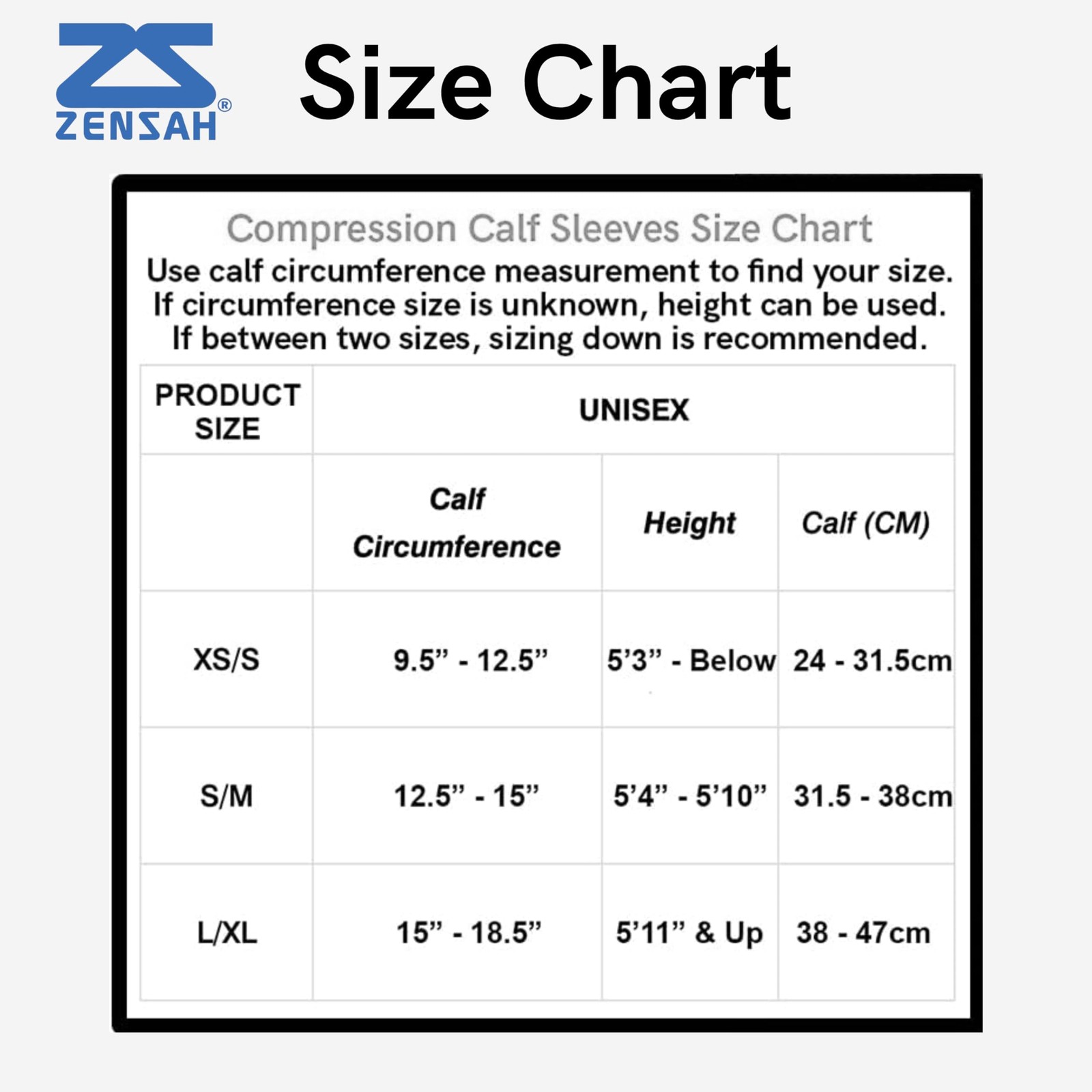 Zensah Running Leg Compression Sleeves – Shin Small-Medium, Heather Mint