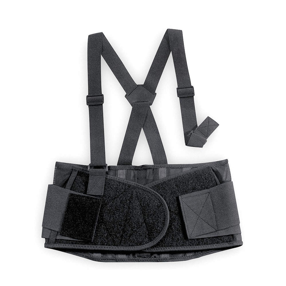 CONDOR 3RVD1 Back Support,Black,Polyester,XL 3RVD1