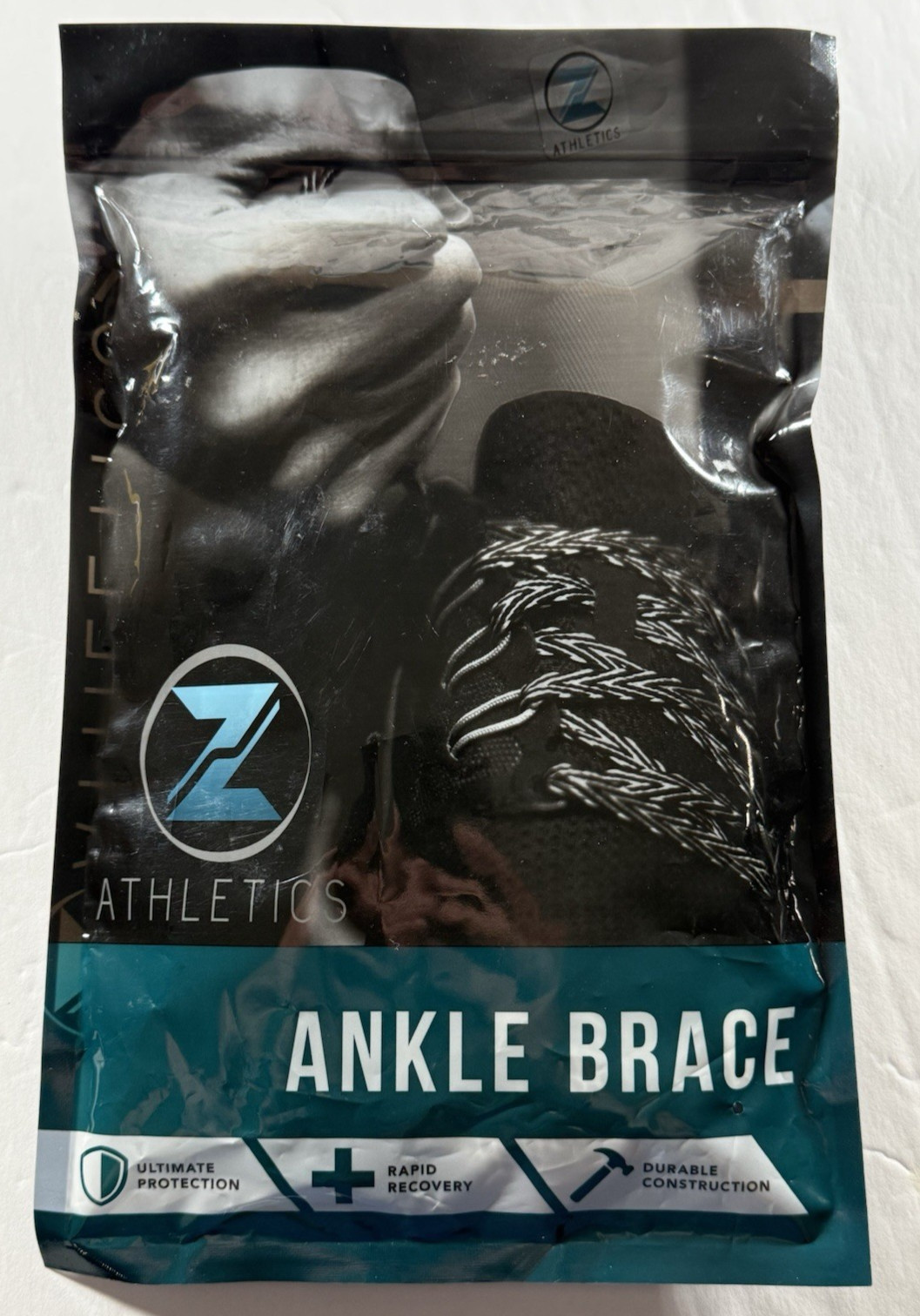 Z ATHLETICS Ankle Brace -Lace Up Adjustable Support Grey/Med