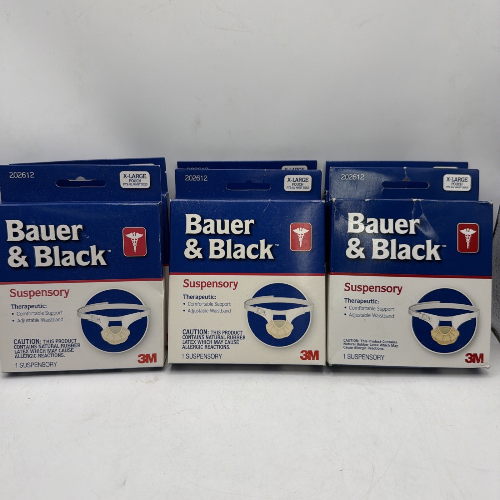 6 Pack Bauer & Black Therapeutic Suspensory Pouch Scrotal Support XL 202612 3M