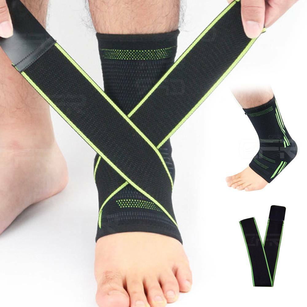 Sports Ankle Brace Compression Support Sleeve Achilles Tendon Ligament Sprain DS