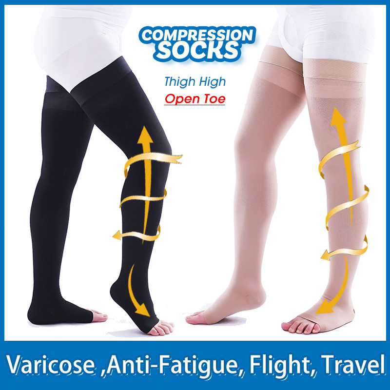 Thigh High Medical Compression Stockings 20-30mmHg Varicose Veins Surgical Socks