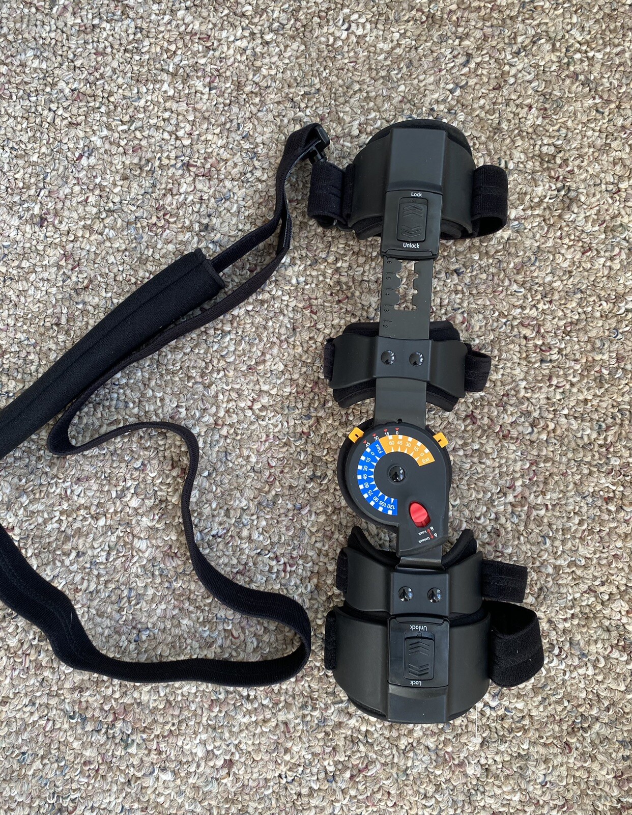 ISO Left ROM Adjustable Hinged Elbow Brace With Sling Post OP Brace Stabilizer
