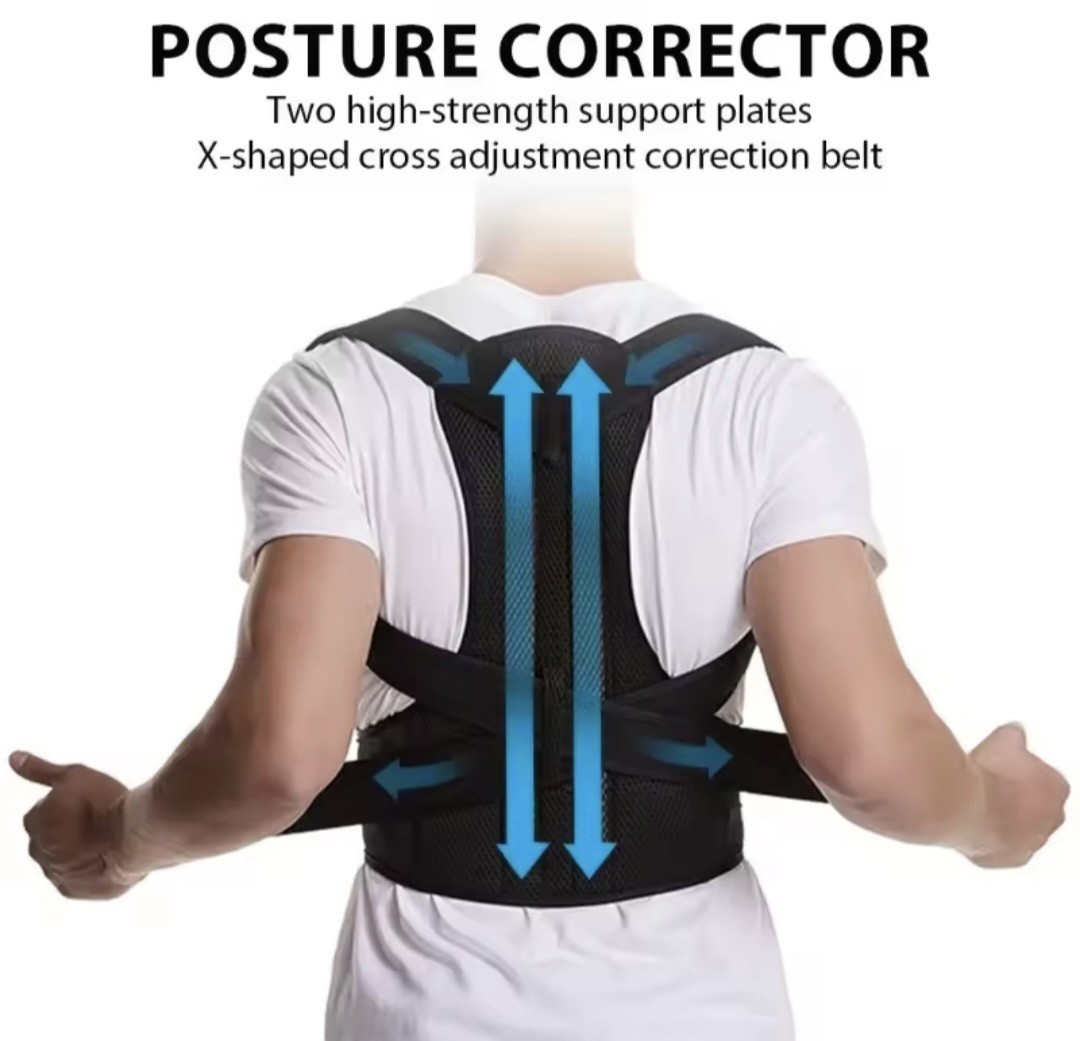 1 Reinforced Belt Lumbar Column Posture Corrector Vest Adjustable Back Support
