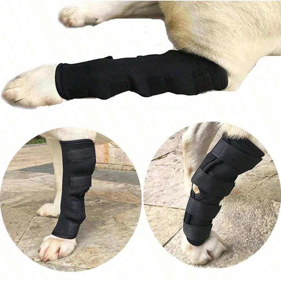 1Pc Prevent Chew Licking Hock Joint Arm Support Hold Bandages Sleeve Dog Leg Bra