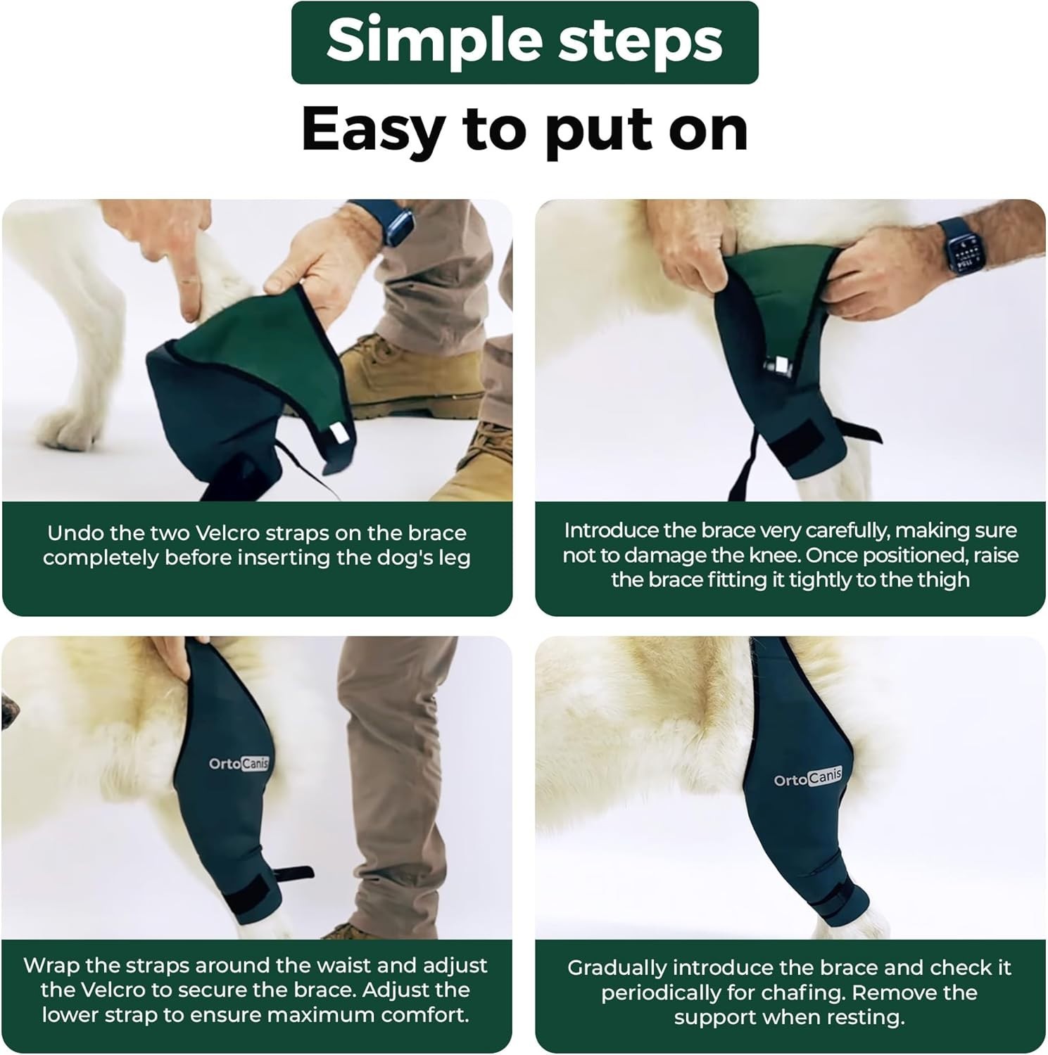 Medium Neoprene Dog Knee Brace – Eases Swelling, Supports Post-Surgery Recovery
