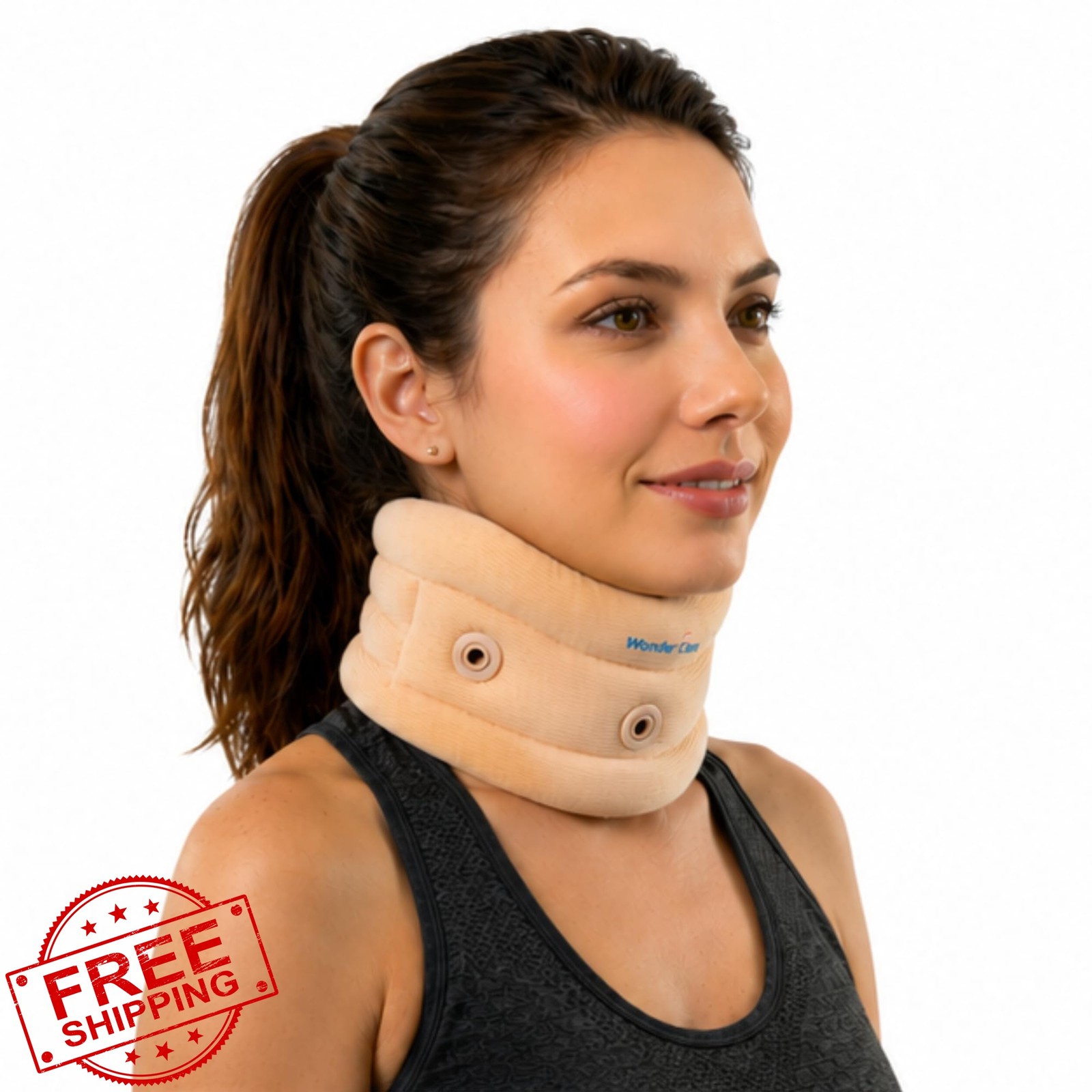 Wonder Care Neck Brace for Sleeping Cervical Collar Adjustable Neck Support B…
