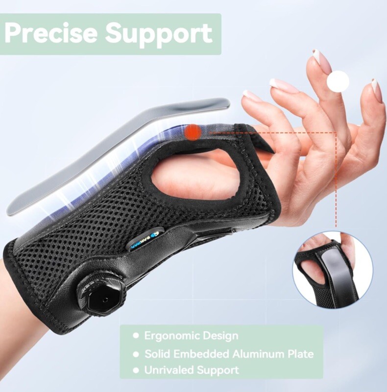 Wrist Brace for Carpal Tunnel~ Adjustable Knob Brace Night Support R & Left Hand