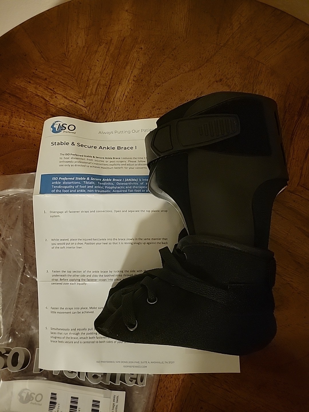 ISO Preferred ISO-AN344 Stable and Secure Ankle Brace I, M/RT NEW
