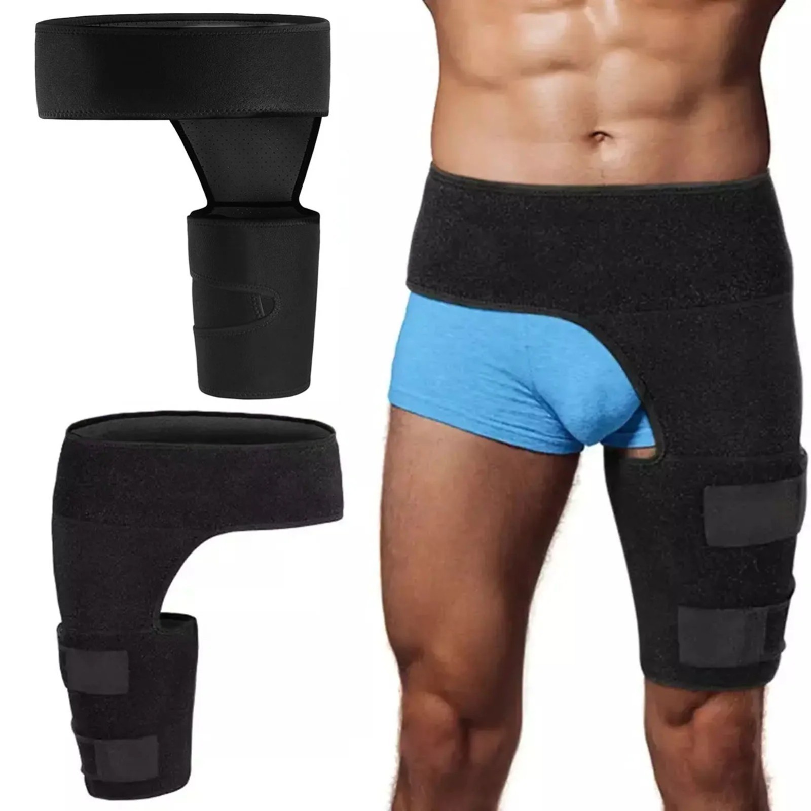 Compression Hip Brace Groin Support for Sciatica Pain Relief Recovery Men Women