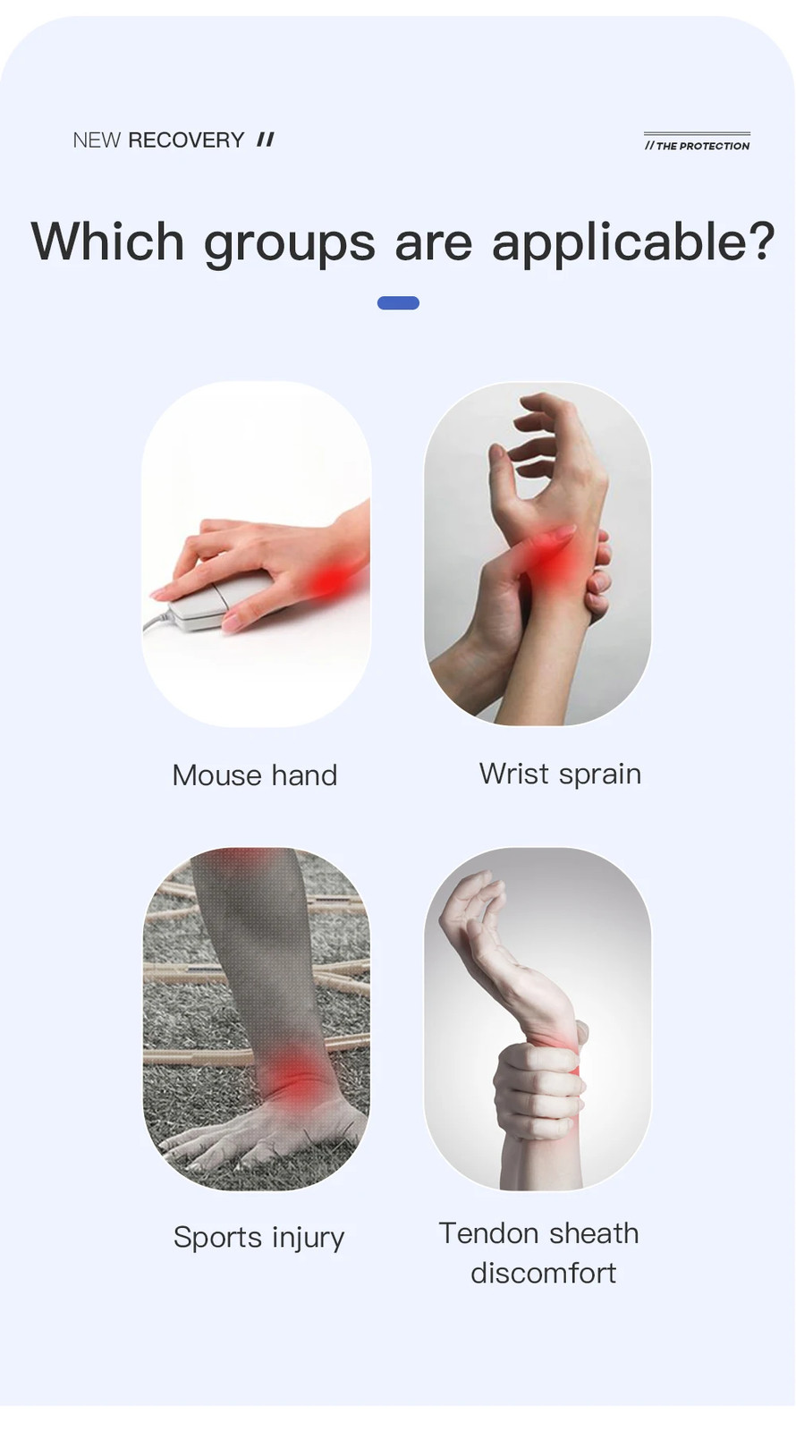 1PC Flexible Splint Wrist Thumb Support Brace for Tendonitis Arthritis