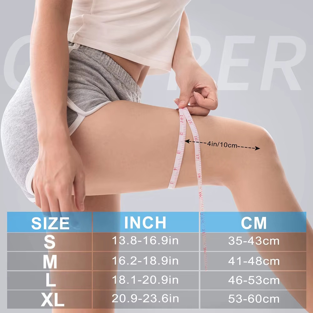 Knee Sleeves Copper Compression Brace Arthritis Support Sport Joint Injury Pain