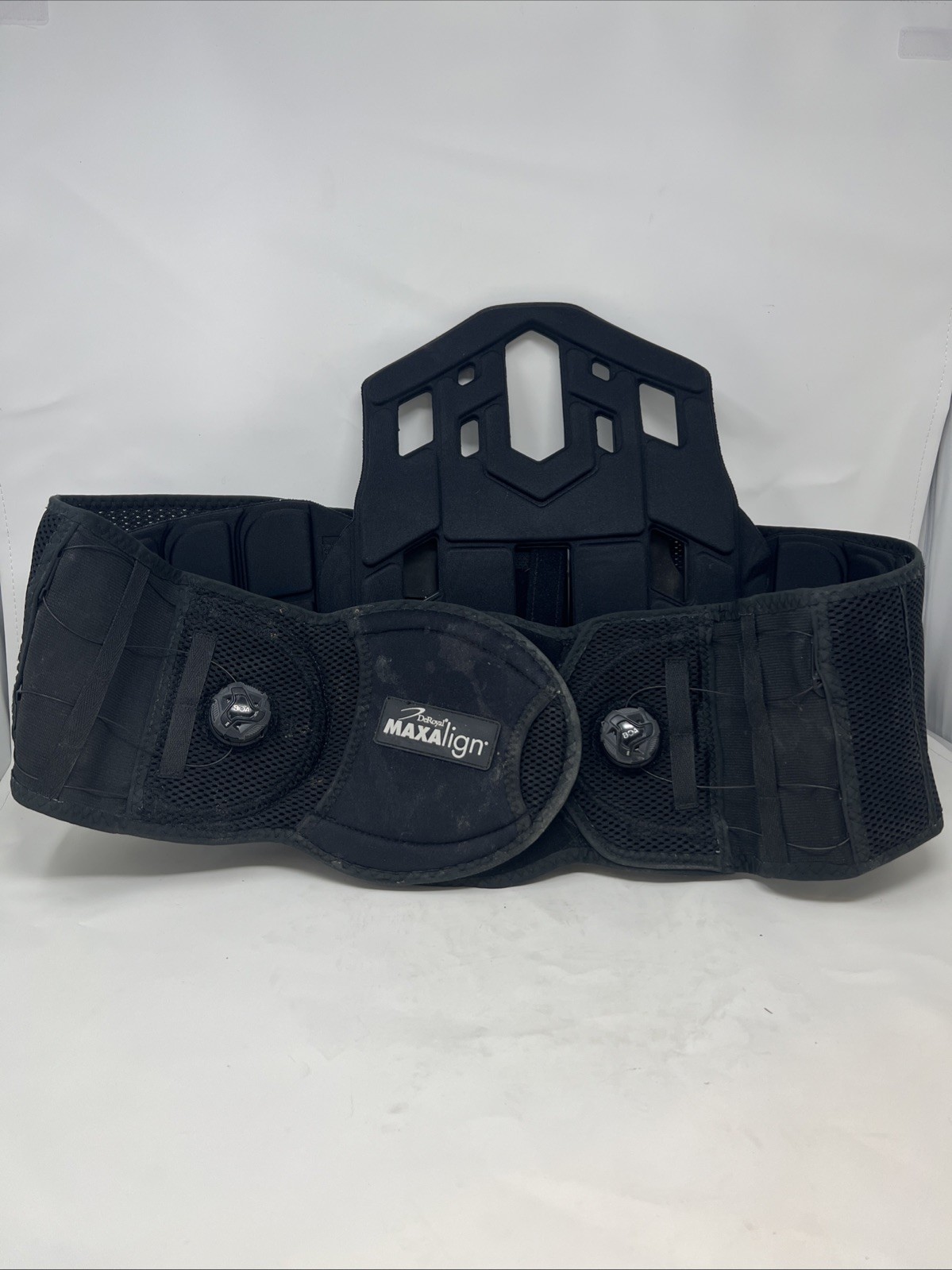 DeRoyal MAXAlign Dual Boa-Coiler Adjustable Lumbar Back Brace Black Adjustable