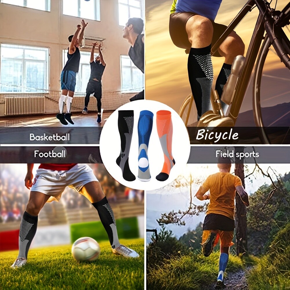 Compression Socks Stockings for Men Women Knee High Medical Pain Relief L/XL/XXL