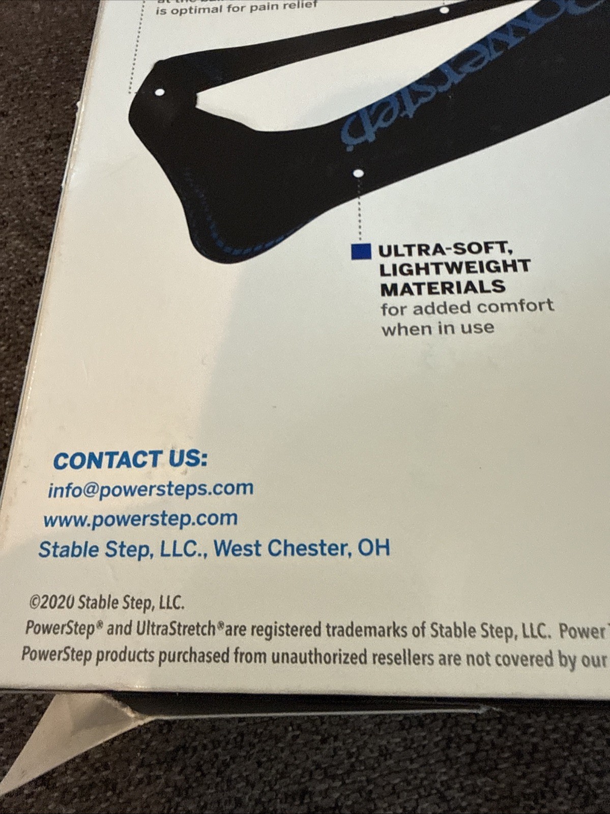 PowerStep UltraStretch Night Sock (Large 16”–21” calf) Plantar Fasciitis Splint