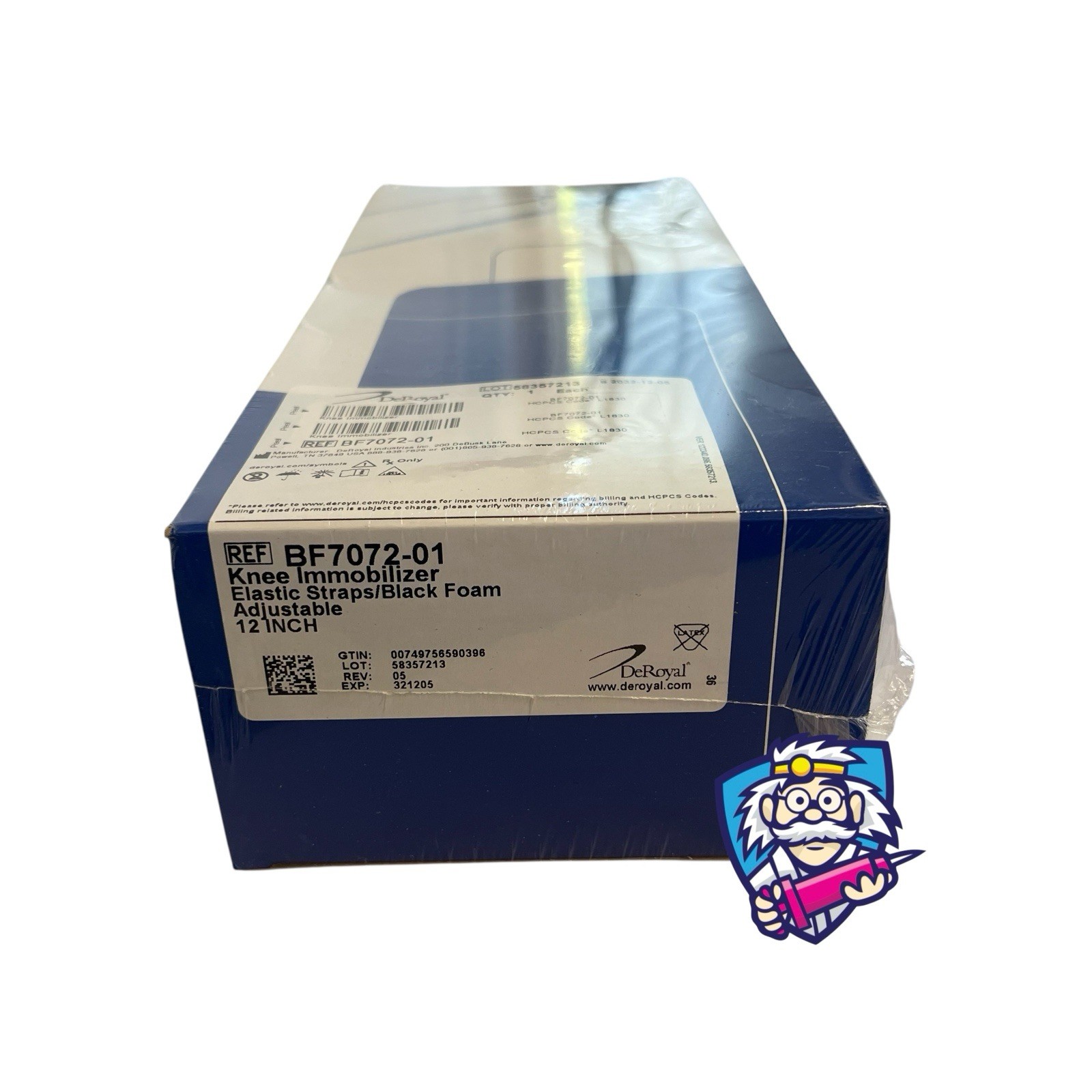 DeRoyal BF7072-01 Knee Immobilizer 12inch