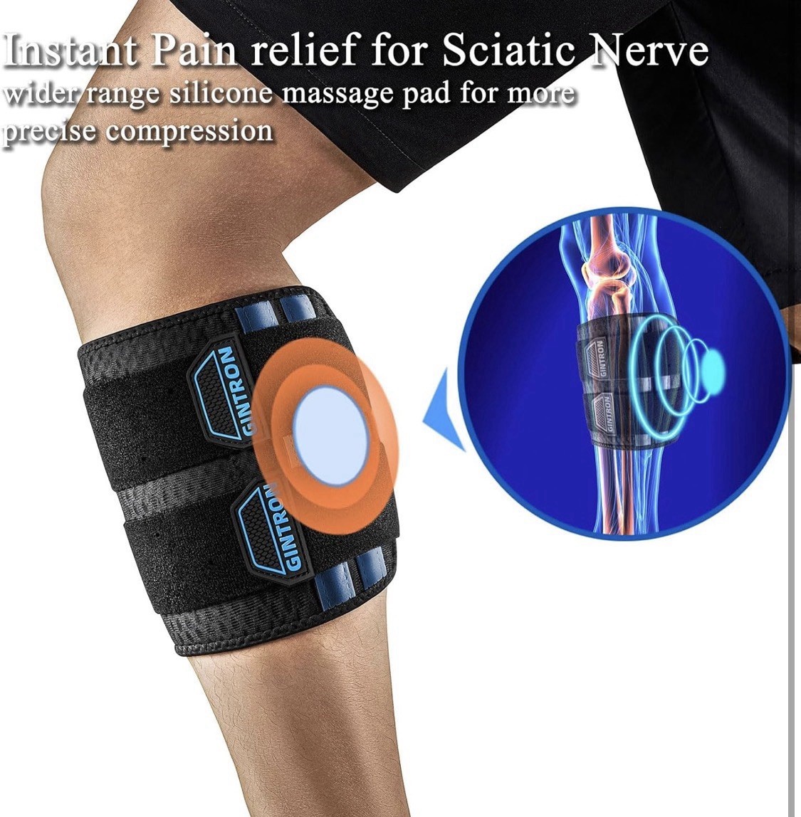 Sciatica Pain Relief Brace Adjustable Compression Nerve Support
