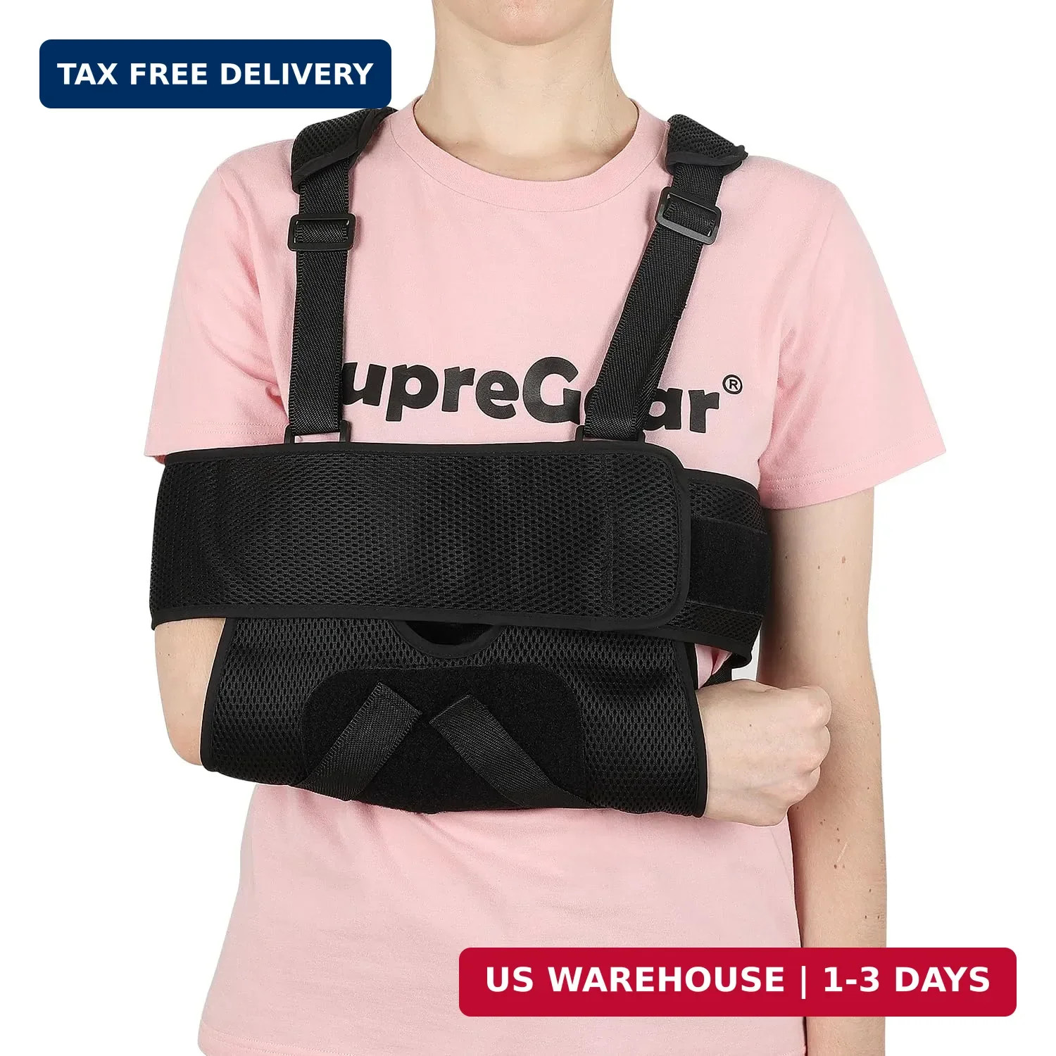 supregear Kids Arm Sling Shoulder Immobilizer, Adjustable Rotator Cuff Brace for