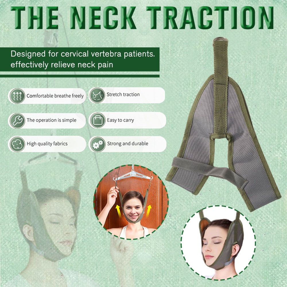 Over Door Neck Traction Device Cervical Pain Relief Stretcher Brace Support