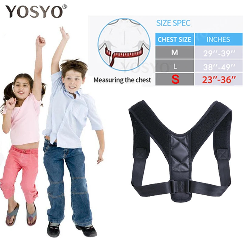 Brace Support Belt Adjustable Back Posture Corrector Clavicle Spine Back Shoulde