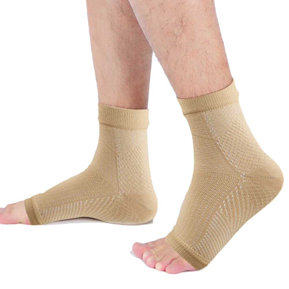 3x Ankle Braces Compression Sleeve Support Socks For Sport Gym Pain Relief Black