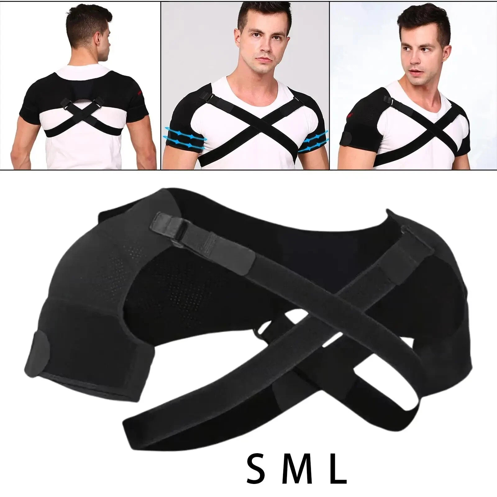 Adjustable Posture Corrector X-Type Back Support Brace Shoulder Pain Relief