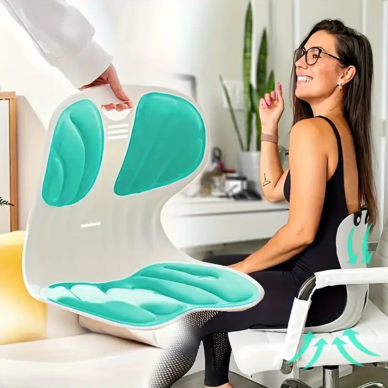 Ergonomic Lumbar Support Cushion – Fatigue Relief, back support