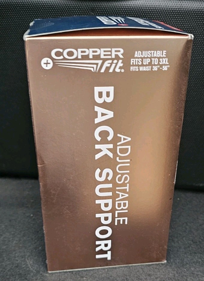 Copper Fit Ultra Back Support Plus Size Fits L-3XL NEW