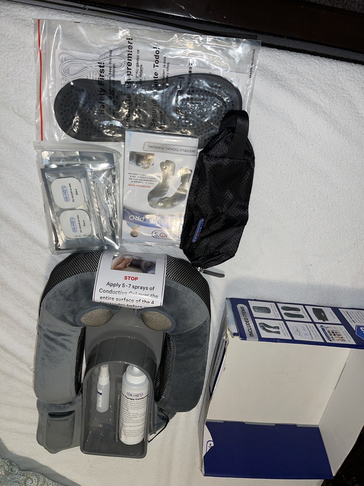 NEW DR-HO’S NTP Neck Pain Pro Therapy TENS NO EMS Machine +4 Electrode Body Pads