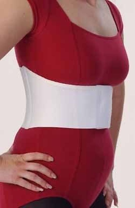 Rib Belt Female 6″ All Elastic reduce roll over with Hook & loop closure