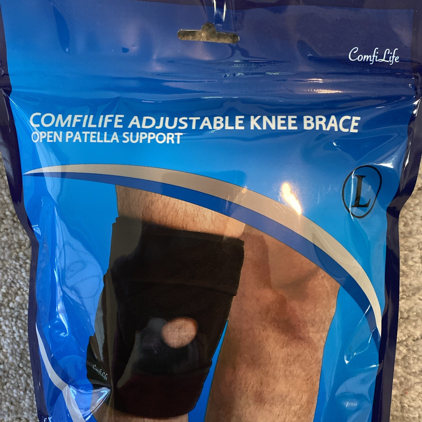 Comfy Life Adjustable Knee Brace Open Patella Support/BRAND NEW!!!!!!