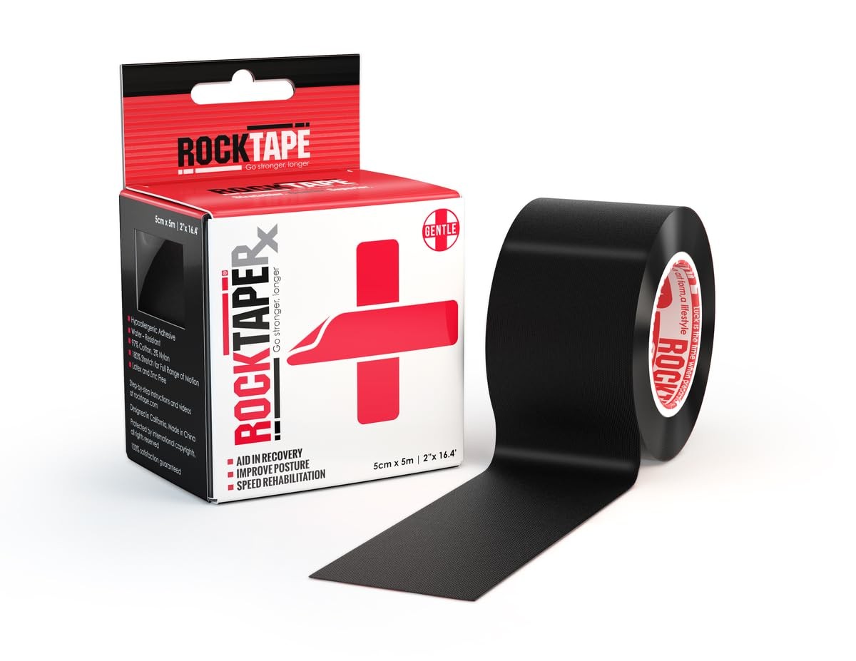 Rocktape Rx Sensitive-Skin 2-Inch Kinesiology Tape 16.4-Foot Continuous Roll