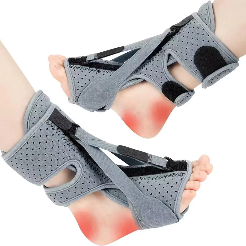 Adjustable Night Splint for Plantar Fasciitis Pain Relief Soft Foot Drop Brace S