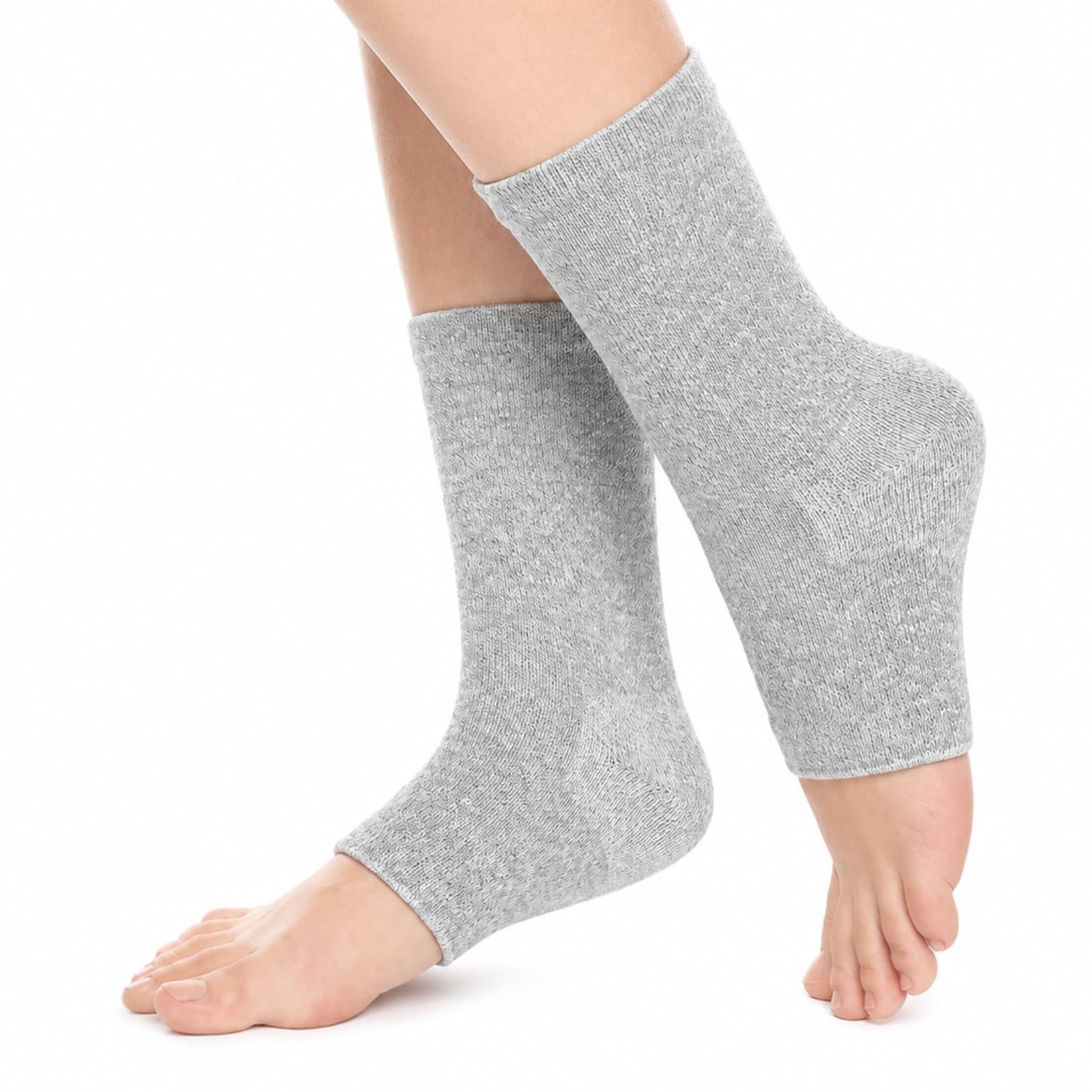 Compression Ankle Support Sleeves – Bamboo Rayon Foot Care Socks for Men & Women