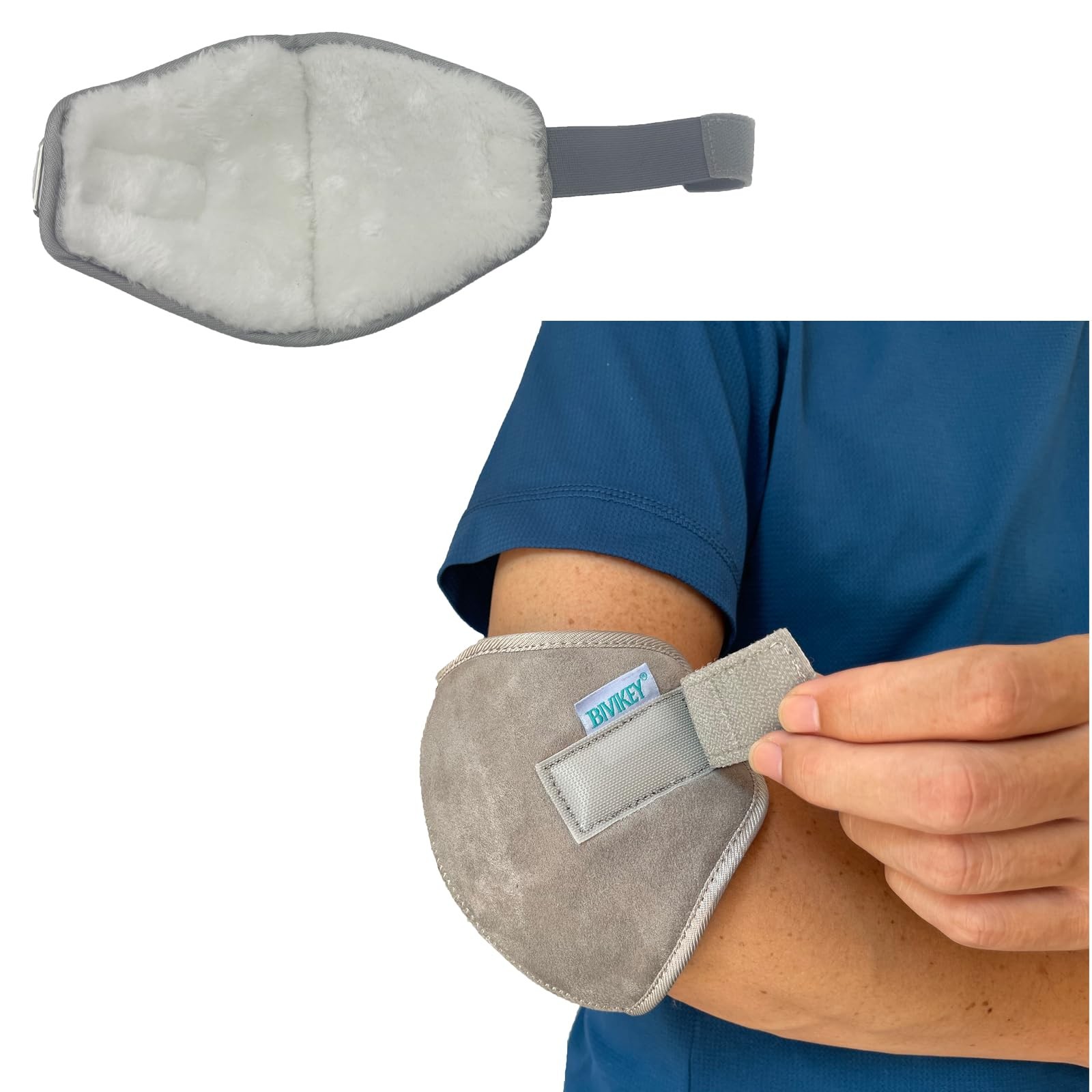 BIVIKEY 2pcs Elbow Protectors Grey 1 Pair