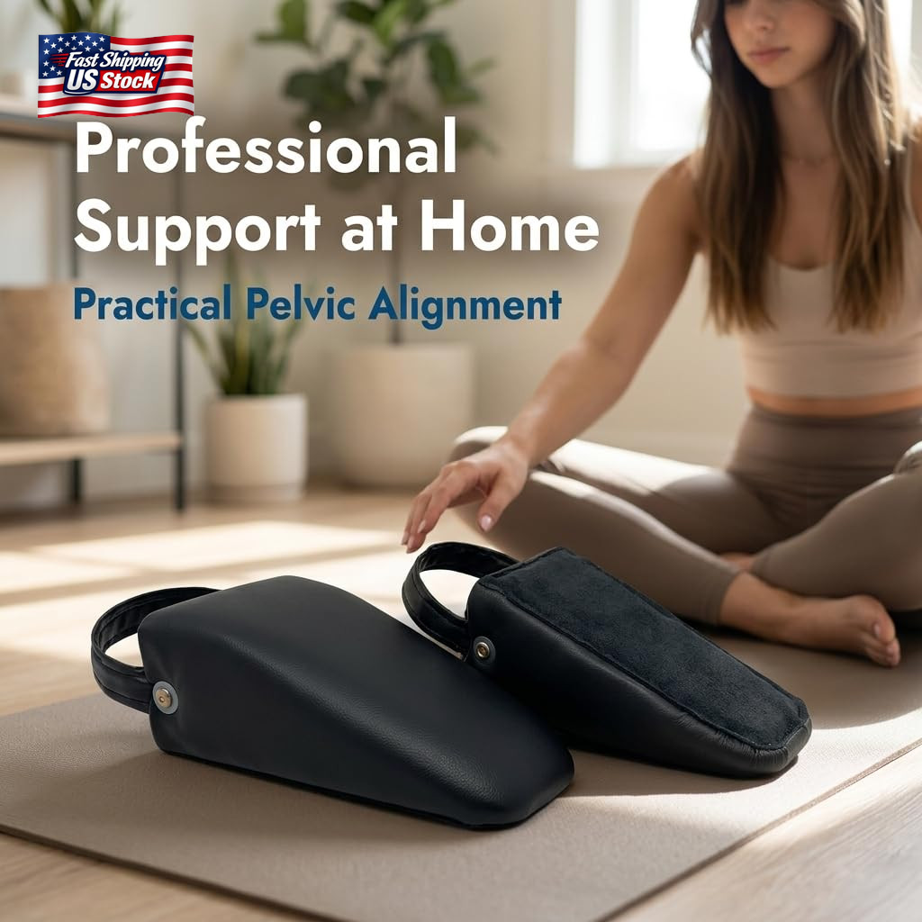 Pelvic Sacral SOT Blocks Non Slip Base 1/Pair Upholstered Black