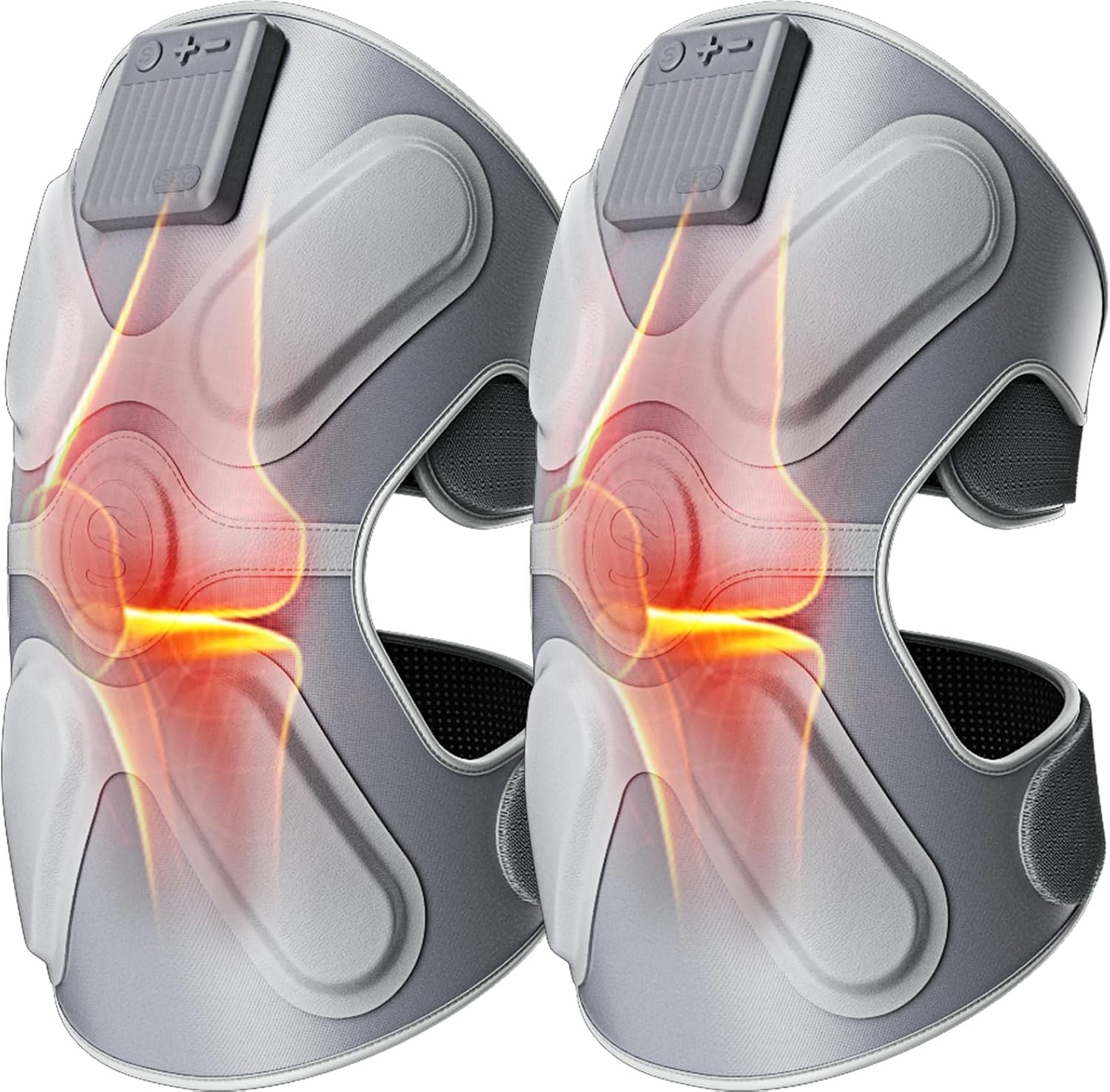 SKG Cordless Knee Massager with Heat Vibration for Pain Relief W3 PRO