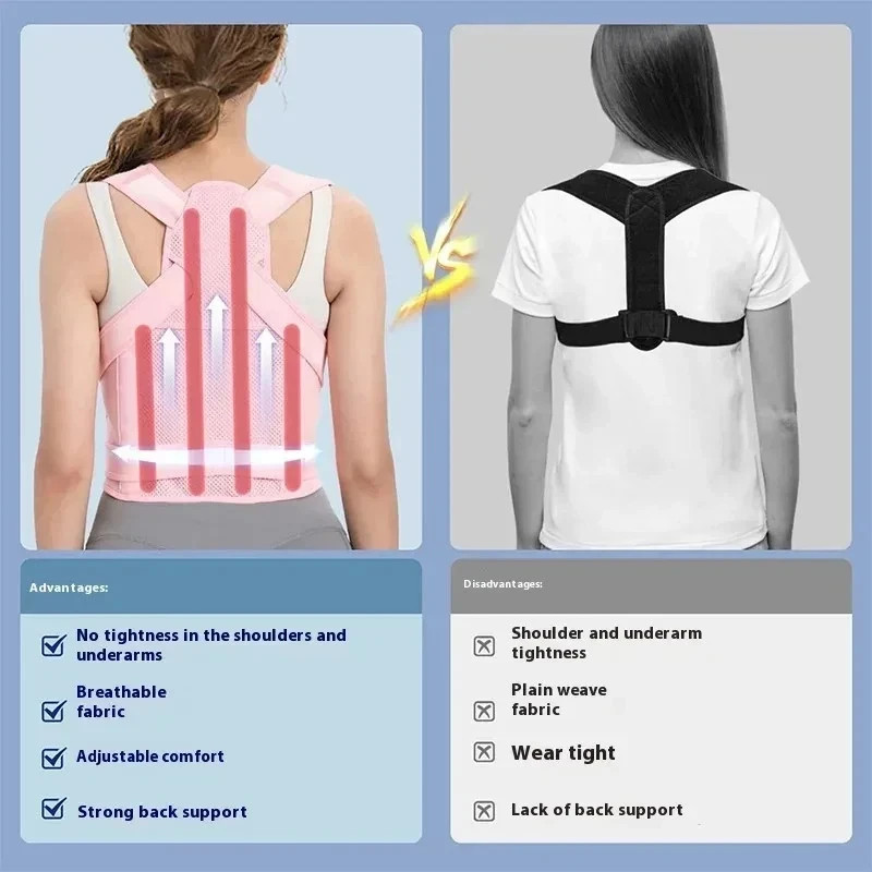 Back Brace Posture Corrector Women Men Shoulder Straightener Adjustable Support