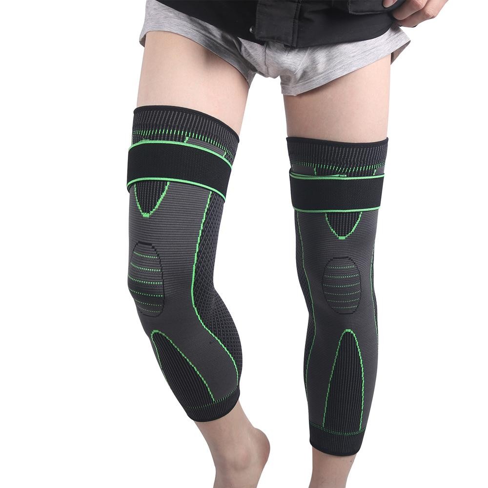 1/2pcs Full Leg Compression Sleeve with Compression Strap for Women Men Long Leg