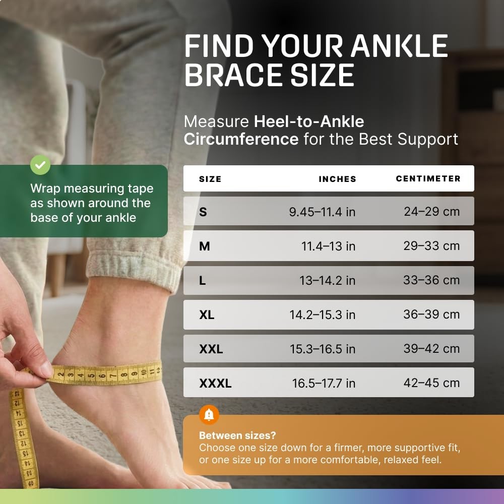 Modvel Foot & Ankle Brace Socks for Sprained Compression Large, Green