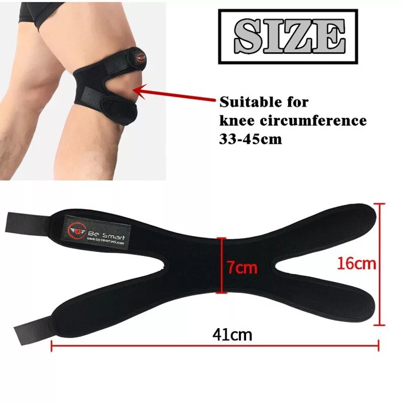 Open Knee Support Brace Running Strap Arthritis Pain Relief Patellar Tendon