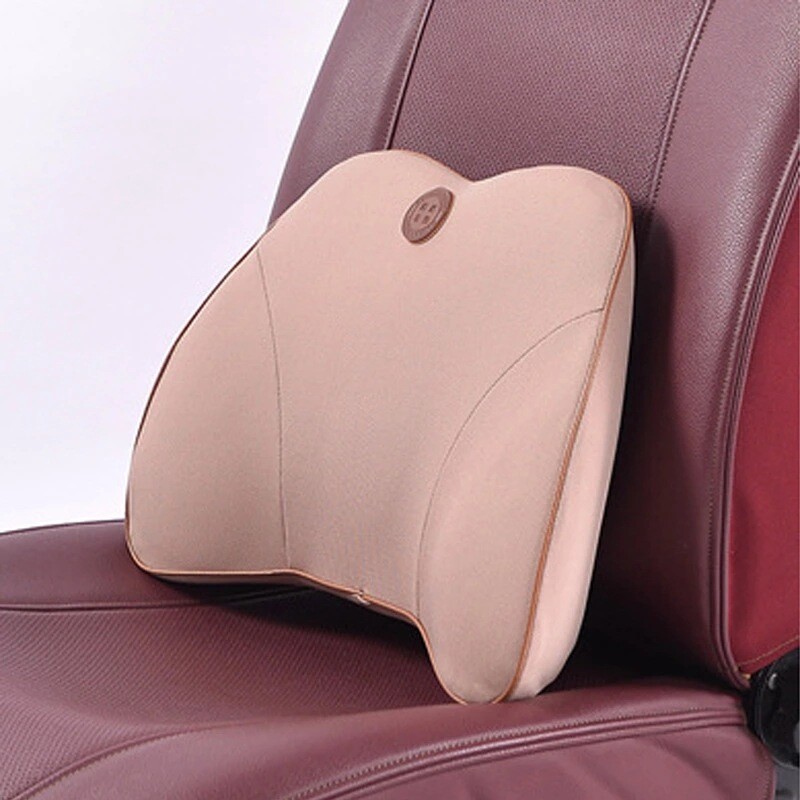 Car Lumbar Support Pillow Memory Foam Neck Support Back Cushion Lumbar Office