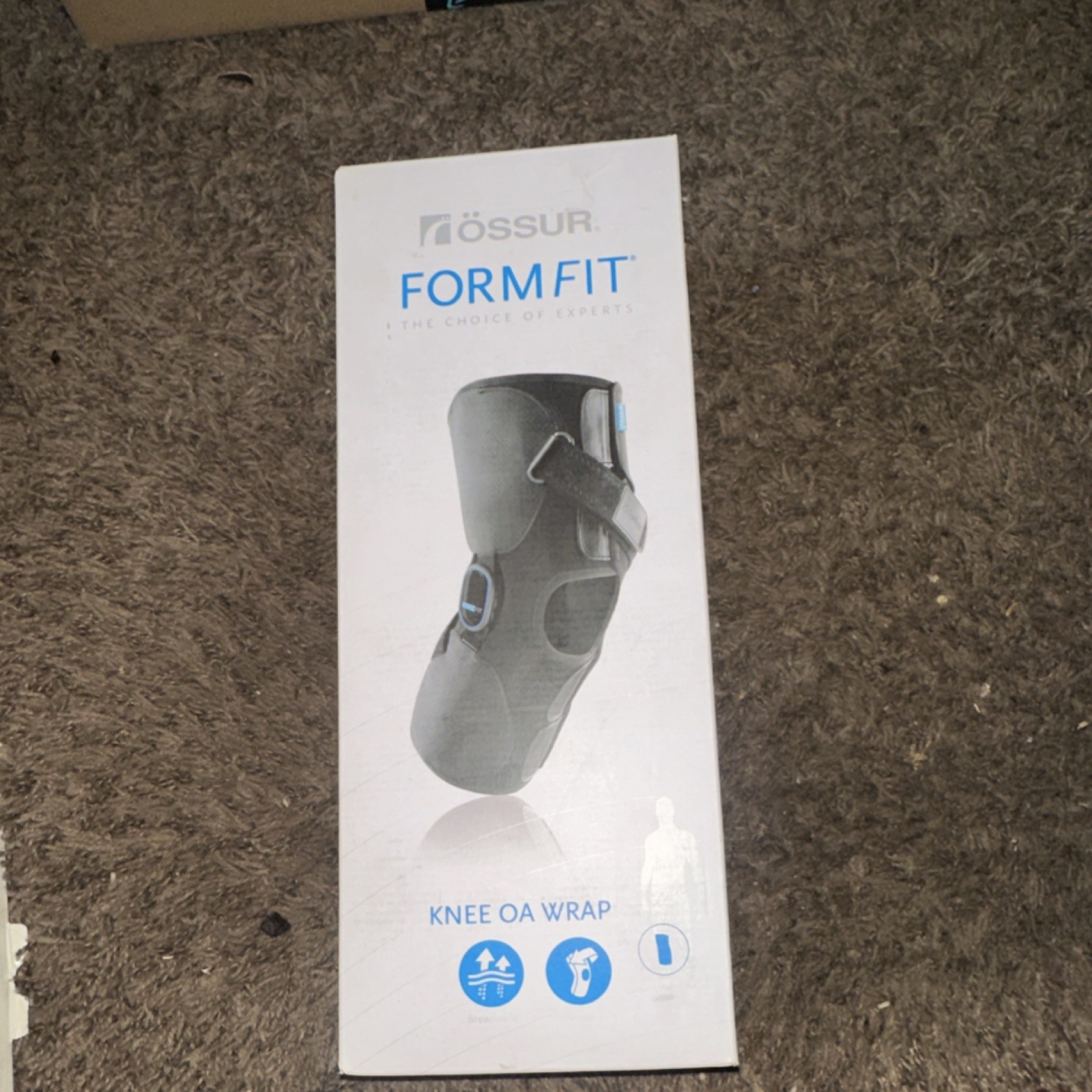 Össur Formfit Knee OA Wrap Adjustable Orthopedic Brace S Black B-254901002