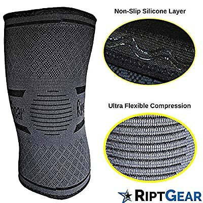 Compression Knee Sleeve – Knee Brace for Arthritis, Patella Stabilizer, Meniscus