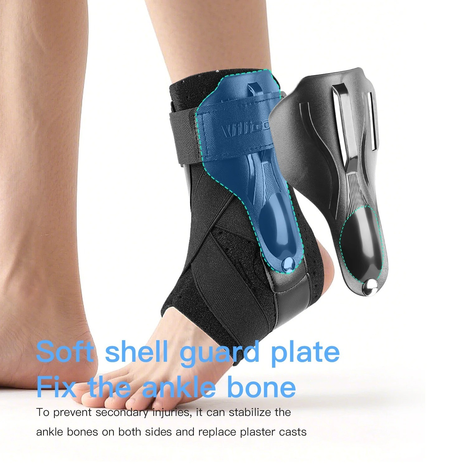 Ankle Support Brace, Adjustable Compression Ankle Braces for Sports Protection