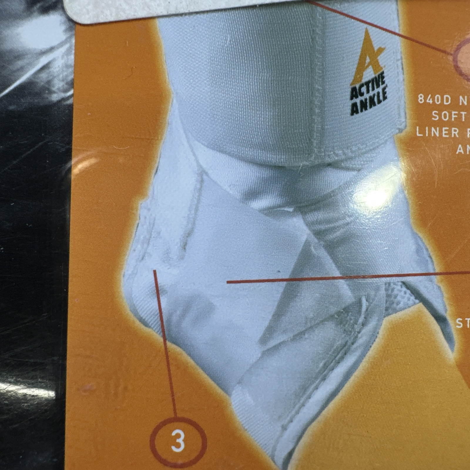 NOS Cramer AS1 Ankle Support Brace Sz XL White
