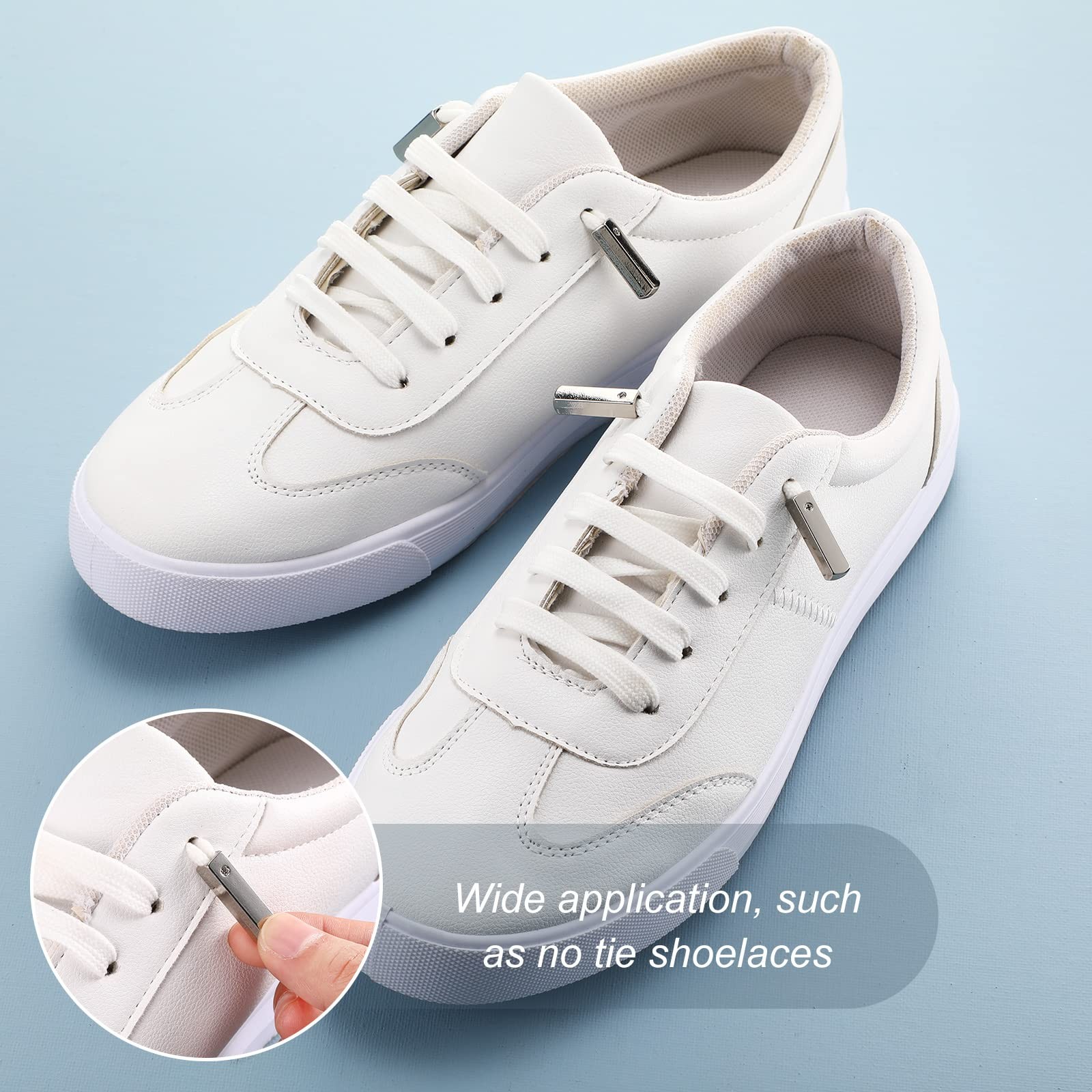 30 Pcs Metal Aglets Shoelace Tips Shoe Lace Hoodie String Caps DIY Aglets for…