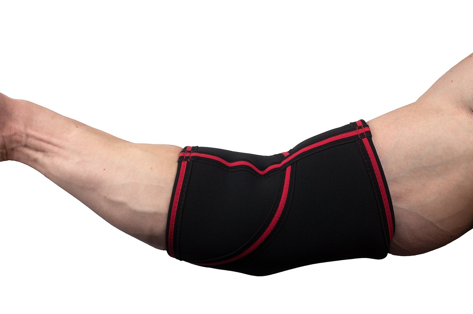 Gymreapers Elbow Sleeves for Weightlifting Powerlifting X-Large, Black/Red