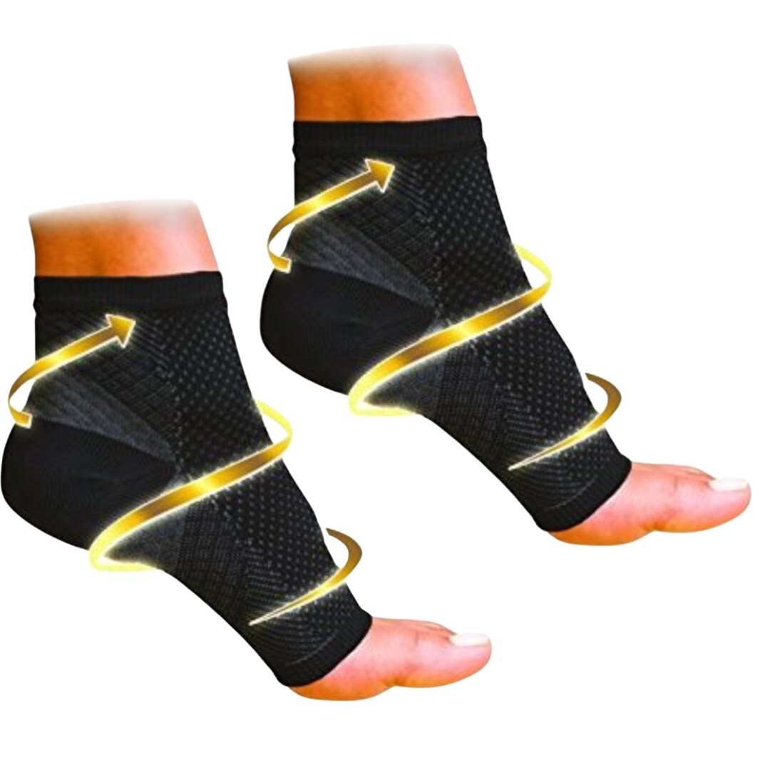 2X Foot Angel Anti-Fatigue Plantar Fasciitis Compression Foot Sleeve Size L/XL